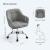 SONGMICS Scaun de birou ergonomic, inaltime reglabila, 65x69x(83-93) cm, gri Household NewTrend