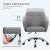 SONGMICS Scaun de birou ergonomic, inaltime reglabila, 65x69x(83-93) cm, gri Household NewTrend