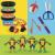 PLAY DOH POVESTIRI CU TESTOASE NINJA ADOLESCENTE MUTANTE SET PLASTELINA CREATII COWABUNGA SuperHeroes ToysZone