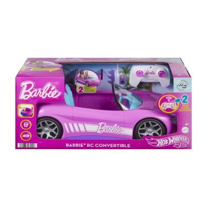 HOT WHEELS RC BARBIE MASINUTA CU TELECOMANDA CONVERTIBILA SuperHeroes ToysZone