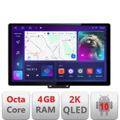 Navigatie Fiat 500 2014- Qled 2K Octa Core 4+64 LTE 4G DSP Wifi 5Ghz android auto carplay radio gps internet EDT-E413-2K CarStore Technology