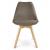Scaun bucatarie/living, stofa, lemn, maro, 49x55x82 cm, Alta GartenVIP DiyLine