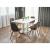 Scaun bucatarie/living, stofa, lemn, maro, 49x55x82 cm, Alta GartenVIP DiyLine