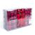 Set de ornamente pentru brad – 100 de globuri + vârf stea – roșu Best CarHome