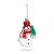 Decorațiune festivă – figură om de zăpadă – suspendabilă – plastic – 9 x 5,5 cm Best CarHome