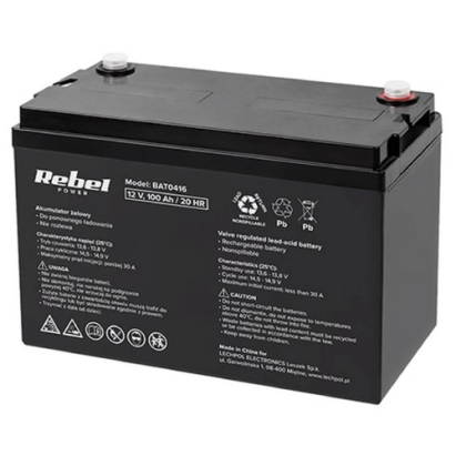 Acumulator Baterie cu Gel  12V 100AH REBEL POWER BAT0416 SafetyGuard Surveillance