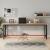 Banc de lucru 220x55x81,5 cm, lemn masiv de fag și metal GartenMobel Dekor