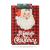 Traversă decorativă de masă – model Moș și inscripție „Merry Christmas” – 183 x 33 cm – roșu/negru – poliester Best CarHome