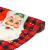 Traversă decorativă de masă – model Moș și inscripție „Merry Christmas” – 183 x 33 cm – roșu/negru – poliester Best CarHome