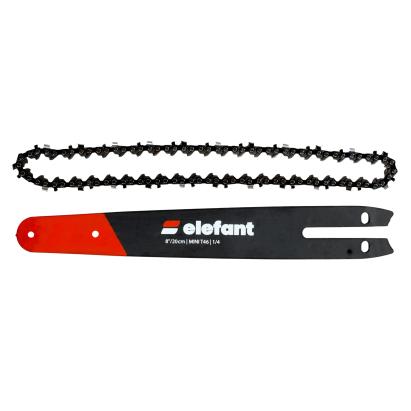 Set lamă + lanț drujbă 8″/20 cm 46T Pas 1/4 1.1 mm ELEFANT Innovative ReliableTools