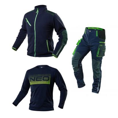 Set imbracaminte de protectie, model Premium, bumbac/poliester/elastan, bleumarin, marime M/50, NEO GartenVIP DiyLine