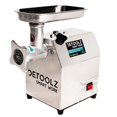 Masina de tocat carne Detoolz, 350W, 60 kg/h Inox cu 2 site FarmGarden AgroTrade