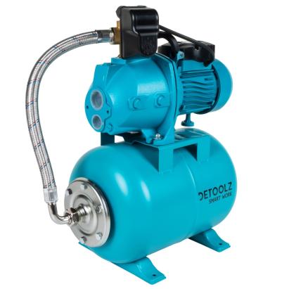 Hidrofor Detoolz 0.9 kW, debit maxim 2280l/h, inaltime maxima de pompare 40m, corp pompa fonta, butelie 24L, ejector FarmGarden AgroTrade
