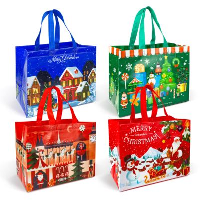 Pungă decorativă pentru cadouri – 31 x 25 x 17 cm – 4 modele – material textil nețesut Best CarHome