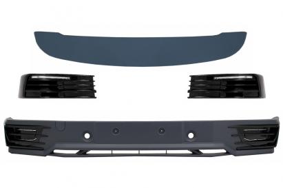Prelungire Bara Fata Extensie Add-on cu Lumini de zi LED DRL si Eleron Luneta VW Transporter T6 (2016-up) Performance AutoTuning