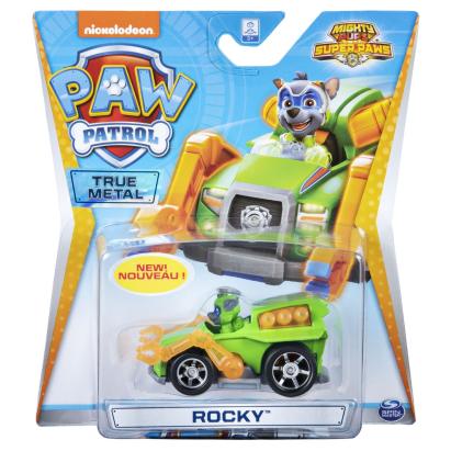 PATRULA CATELUSILOR MACHETA METALICA ROCKY CU MASINA DE RECICLARE SuperHeroes ToysZone