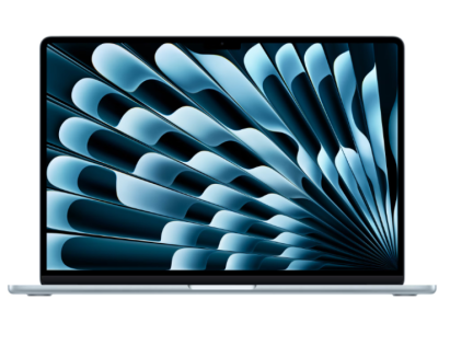 MacBook Air 15.3" Retina/Apple M4 (CPU 10-core, GPU 10-core,NeuralEngine 16-core)/16GB/256GB - Sky Blue - US English (2025) (cto from MC7A4RO/A) NewTechnology Media