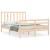 Cadru de pat fără saltea, 140x190 cm, lemn masiv de pin GartenMobel Dekor