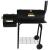 Gratar gradina, grill dreptunghiular, cu roti, capac, afumatoare si horn, 54x32 cm GartenVIP DiyLine