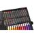 Set pictura si desen pentru copii, trusa plastic neagra, 168 piese, Isotrade GartenVIP DiyLine