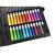 Set pictura si desen pentru copii, trusa plastic neagra, 168 piese, Isotrade GartenVIP DiyLine