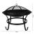 Gratar gradina, grill rotund, metal, 56x47 cm GartenVIP DiyLine
