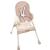 Scaun de masa pentru bebelusi, 3 in 1, roz, max 20 kg, 60x75x92 cm, Kruzzel GartenVIP DiyLine