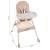 Scaun de masa pentru bebelusi, 3 in 1, roz, max 20 kg, 60x75x92 cm, Kruzzel GartenVIP DiyLine