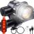 Set stop si far pentru bicicleta, 2xCREE LED XM-L T6, 3/7 moduri iluminare, aluminiu si plastic, incarcare USB, 7.5x8.5x9.5 cm, Trizand GartenVIP DiyLine