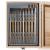 Set pictura si desen, trusa lemn, 83 piese, 26.5x11x35 cm, Kruzzel GartenVIP DiyLine