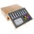 Set pictura si desen, trusa lemn, 83 piese, 26.5x11x35 cm, Kruzzel GartenVIP DiyLine