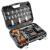 Masina de insurubat, cu impact, cu 2 acumulatori 2 Ah, incarcator 18 V Li-ion, accesorii, 200 Nm, 1/2", NEO GartenVIP DiyLine