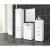 Dulap baie, placa laminata, 5 rafturi, 2 usi, alb, 30x30x140 cm GartenVIP DiyLine