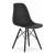 Scaun stil scandinav, Artool, Osaka, PP, lemn, negru, 46x54x81 cm GartenVIP DiyLine