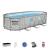 Piscina structura metalica, ovala, cu filtru, pompa, scara, dozator, gri, 549x274x122 cm, Bestway Power Steel GartenVIP DiyLine