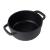 Oala de aluminiu cu capac, negru, 2.2 L, 20 cm, Verk Group GartenVIP DiyLine