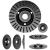 Disc circular slefuit, modelat, raspel, pentru lemn, plastic, cauciuc, beton celular, 125x22.2 mm, Dedra GartenVIP DiyLine