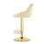 Scaun de bucatarie/bar, Artool, Kast, rotativ, catifea, bej si auriu, 45.5x49x85-105 cm GartenVIP DiyLine