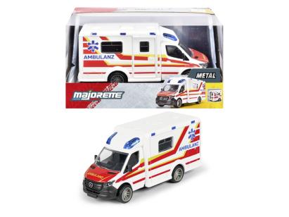 MAJORETTE AMBULANTA METALICA MERCEDES BENZ SPRINTER SCARA 1 LA 43 SuperHeroes ToysZone