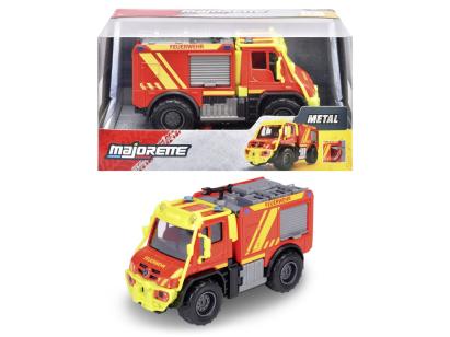MAJORETTE MASINA METALICA DE POMPIERI MERCEDES UNIMOG U530 SCARA 1 LA 43 SuperHeroes ToysZone
