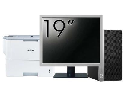 Pachet Calculator Second Hand HP ProDesk 400 G5 MT, Intel Core i5-8500 3.00 - 4.10GHz, 8GB DDR4, 512GB SSD + Monitor 19" + Imprimanta Brother HL-L6300DW NewTechnology Media