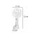 Leziter Ventilator portabil USB Galar cu suport, 4 W, 1200 mAh Mobalis Homvera