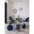 House Nordic Masă rotundă Bolzano 110x75 cm alb-alamă Mobalis Homvera