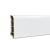 Leziter Bordură de podea din vinil SPC Alb-zăpadă 2400x60x12 mm Mobalis Homvera