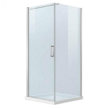 Leziter Cabină de duș pătrată simplă cu ușă batantă fără cădiță de duș Mobalis Homvera