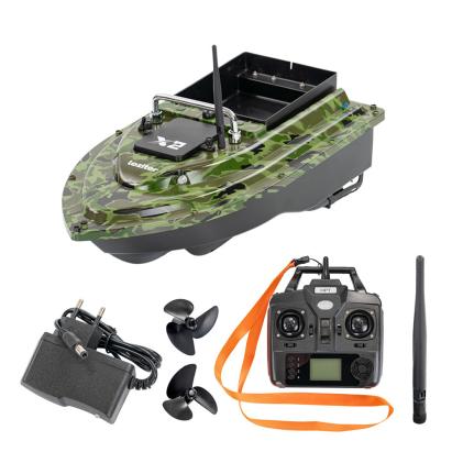 Leziter Barcă cu momeală X2 GPS, ejector spate, camuflaj verde Mobalis Homvera