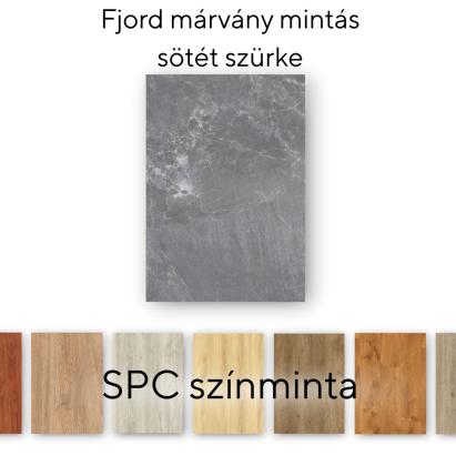 Leziter Pardoseală din vinil SPC gri închis cu model de marmură Leziter Fjord, mostră/buc. Mobalis Homvera