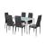 Leziter Set de masă Liana 6 1 negru Mobalis Homvera