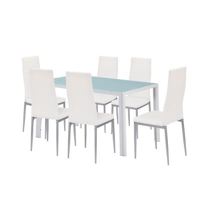 Leziter Set de masă Mabel 6 1 alb-gri Mobalis Homvera