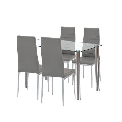 Leziter Set de masă Mateo 4 1 gri-gri Mobalis Homvera